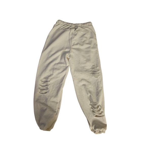 POL Distressed Cream Sweatpants‎ Joggers - Picture 3 of 6